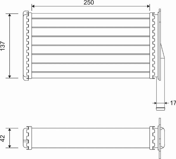 VALEO 812129 - Теплообмінник, опалення салону autocars.com.ua