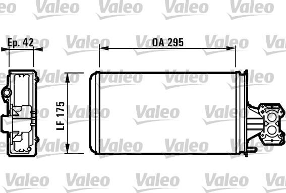 Valeo 812132 - Теплообмінник, опалення салону autocars.com.ua