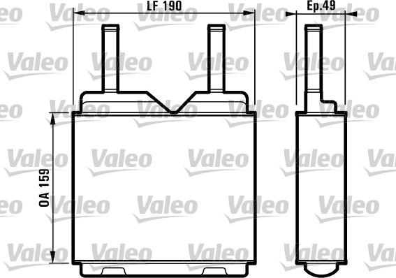 Valeo 812148 - Теплообменник, отопление салона avtokuzovplus.com.ua