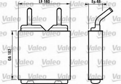 VALEO 812152 - Теплообмінник, опалення салону autocars.com.ua