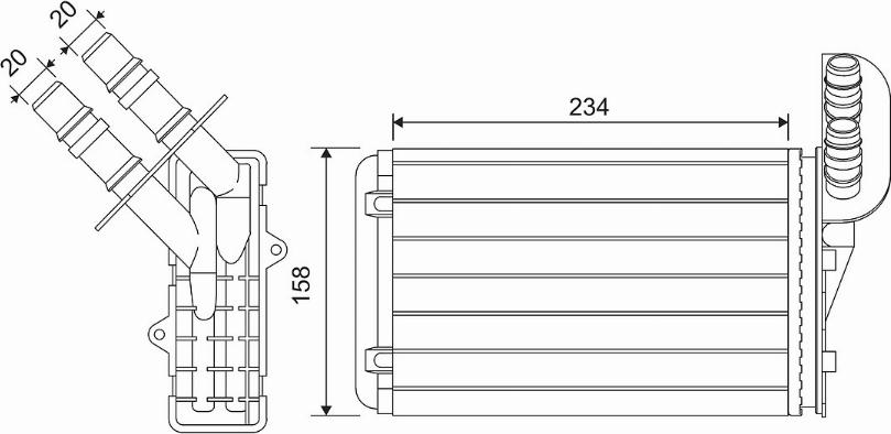 Valeo 812169 - Радиатор, охлаждение двигателя avtokuzovplus.com.ua