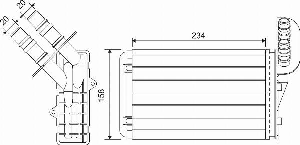 VALEO 812169 - Радіатор, охолодження двигуна autocars.com.ua