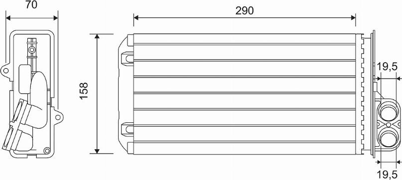 Valeo 812212 - Теплообменник, отопление салона avtokuzovplus.com.ua