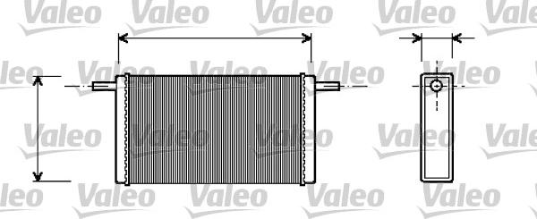 VALEO 812245 - Теплообмінник, опалення салону autocars.com.ua