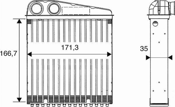 VALEO 812250 - Теплообмінник, опалення салону autocars.com.ua