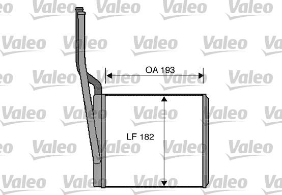 Valeo 812273 - Теплообмінник, опалення салону autocars.com.ua