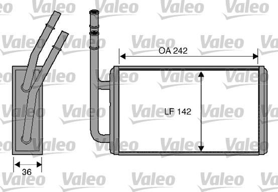 Valeo 812276 - Теплообменник, отопление салона avtokuzovplus.com.ua