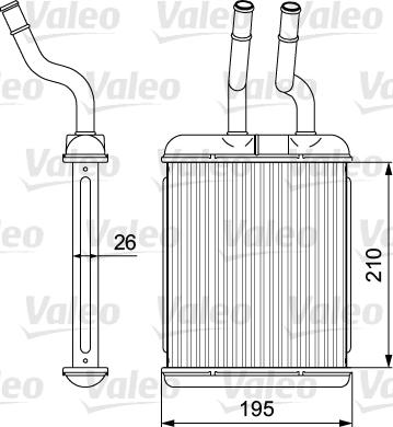 Valeo 812279 - Теплообмінник, опалення салону autocars.com.ua