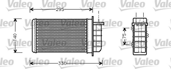 Valeo 812281 - Теплообменник, отопление салона avtokuzovplus.com.ua