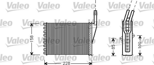 Valeo 812287 - Теплообмінник, опалення салону autocars.com.ua