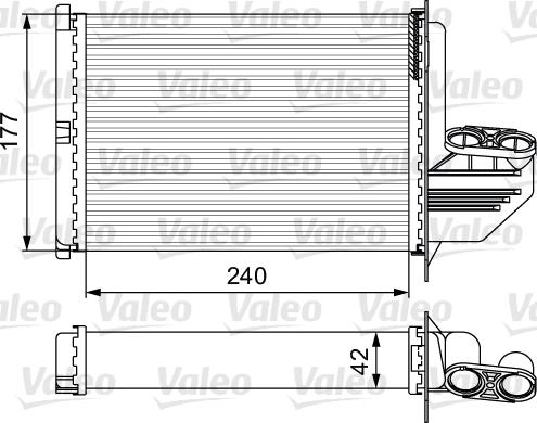 Valeo 812291 - Теплообменник, отопление салона avtokuzovplus.com.ua