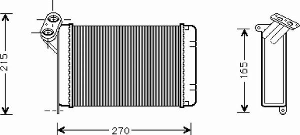 VALEO 812296 - Теплообмінник, опалення салону autocars.com.ua
