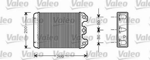 Valeo 812298 - Теплообмінник, опалення салону autocars.com.ua