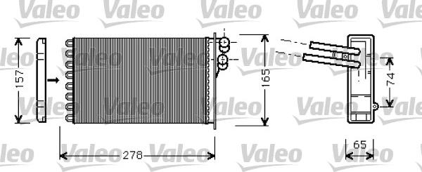 Valeo 812317 - Теплообменник, отопление салона avtokuzovplus.com.ua