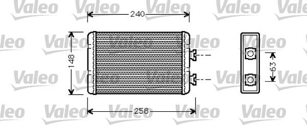 Valeo 812318 - Теплообменник, отопление салона avtokuzovplus.com.ua