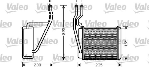 Valeo 812320 - Теплообмінник, опалення салону autocars.com.ua