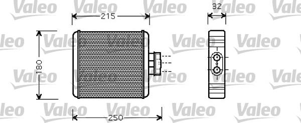 Valeo 812323 - Теплообменник, отопление салона autodnr.net