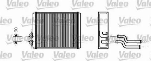 Valeo 812326 - Теплообмінник, опалення салону autocars.com.ua