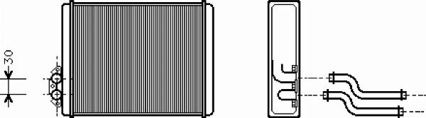 VALEO 812326 - Теплообмінник, опалення салону autocars.com.ua