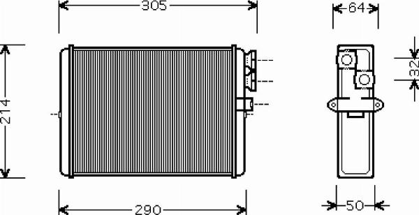 VALEO 812328 - Теплообмінник, опалення салону autocars.com.ua