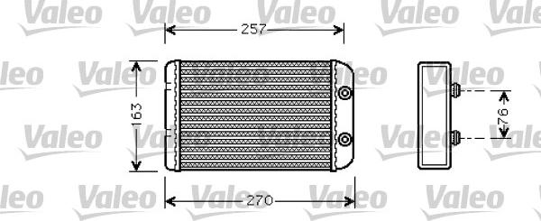 Valeo 812329 - Теплообмінник, опалення салону autocars.com.ua