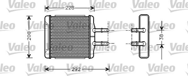 Valeo 812335 - Теплообменник, отопление салона autodnr.net