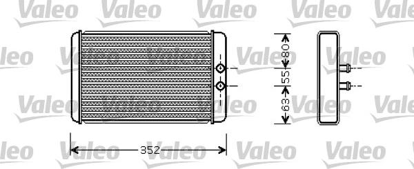Valeo 812358 - Теплообмінник, опалення салону autocars.com.ua