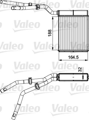 Valeo 812359 - Теплообменник, отопление салона avtokuzovplus.com.ua