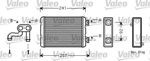 Valeo 812360 - Теплообменник, отопление салона avtokuzovplus.com.ua