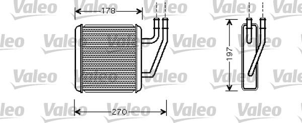 Valeo 812361 - Теплообменник, отопление салона autodnr.net