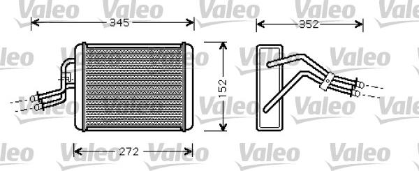 Valeo 812364 - Теплообмінник, опалення салону autocars.com.ua