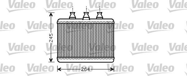 Valeo 812365 - Теплообмінник, опалення салону autocars.com.ua