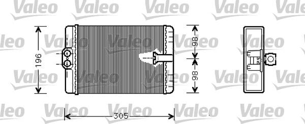 Valeo 812366 - Теплообмінник, опалення салону autocars.com.ua