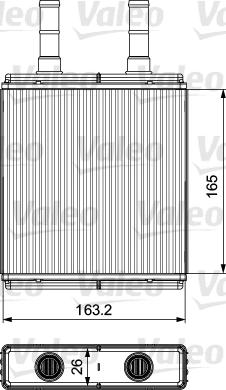 Valeo 812427 - Теплообмінник, опалення салону autocars.com.ua