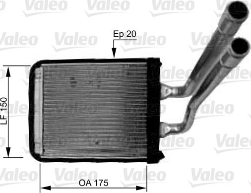 Valeo 812436 - Теплообмінник, опалення салону autocars.com.ua