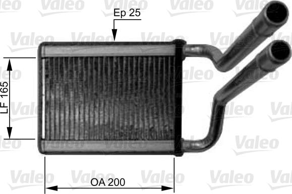 Valeo 812438 - Теплообмінник, опалення салону autocars.com.ua