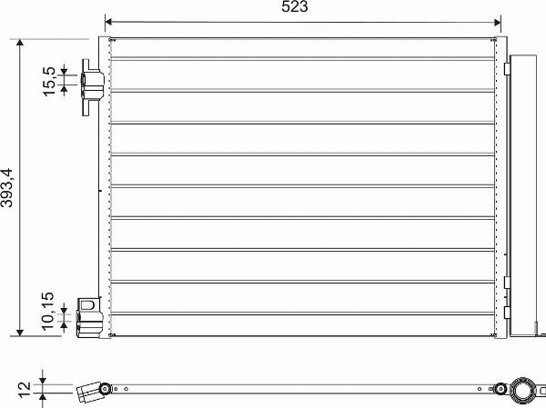 VALEO 812501 - Конденсатор, кондиціонер autocars.com.ua