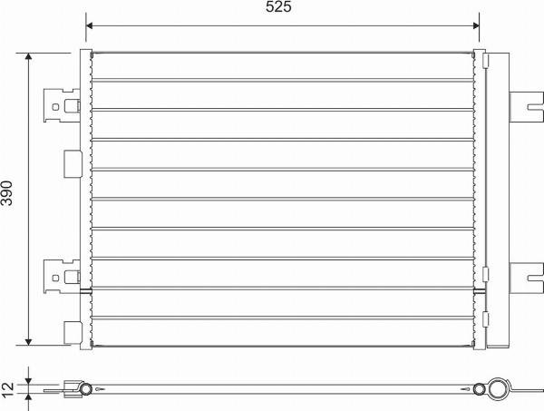 VALEO 812667 - Конденсатор, кондиціонер autocars.com.ua