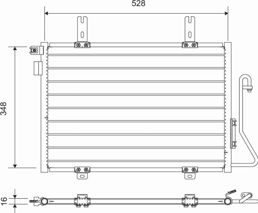 Valeo 812695 - Конденсатор, кондиціонер autocars.com.ua