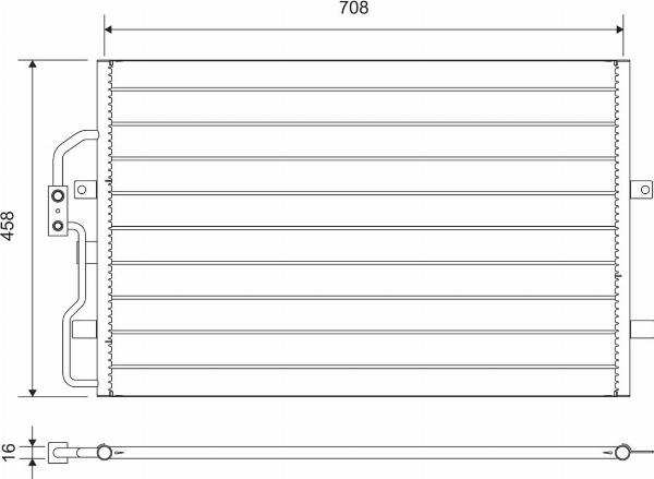 VALEO 812710 - Конденсатор, кондиціонер autocars.com.ua