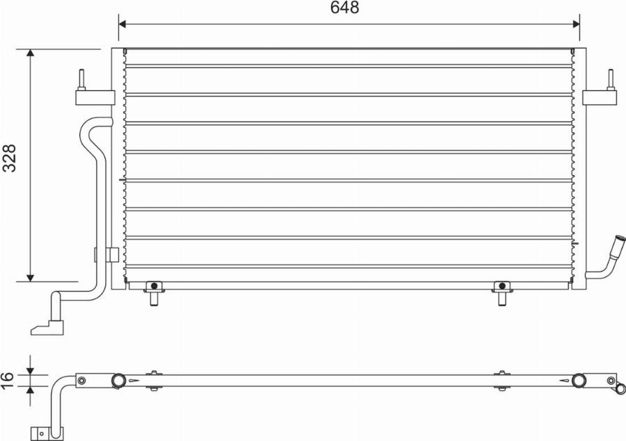 Valeo 812715 - Конденсатор, кондиціонер autocars.com.ua