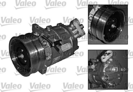 Valeo 813123 - Компресор, кондиціонер autocars.com.ua