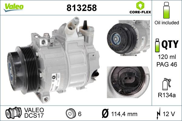 Valeo 813258 - Компрессор кондиционера autodnr.net