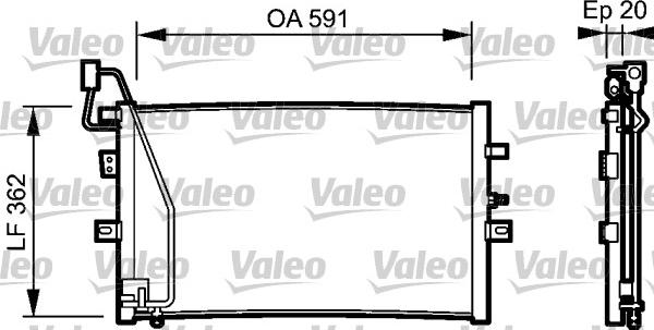 Valeo 814000 - Конденсатор кондиционера autodnr.net