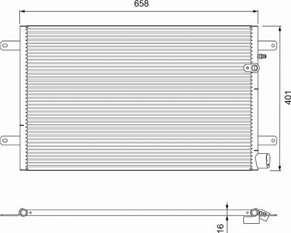VALEO 814004 - Конденсатор, кондиціонер autocars.com.ua