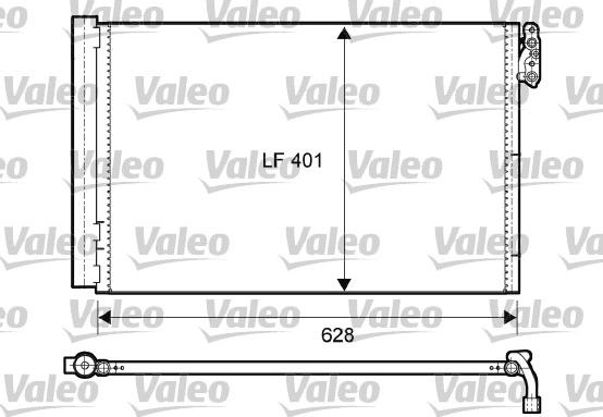 Valeo 814011 - Конденсатор кондиционера avtokuzovplus.com.ua