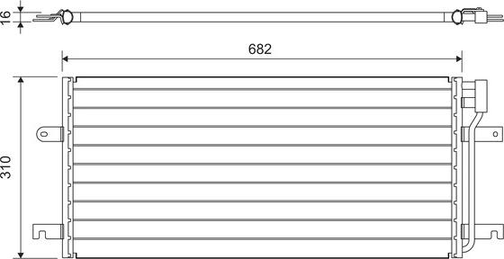 VALEO 814029 - Конденсатор, кондиціонер autocars.com.ua