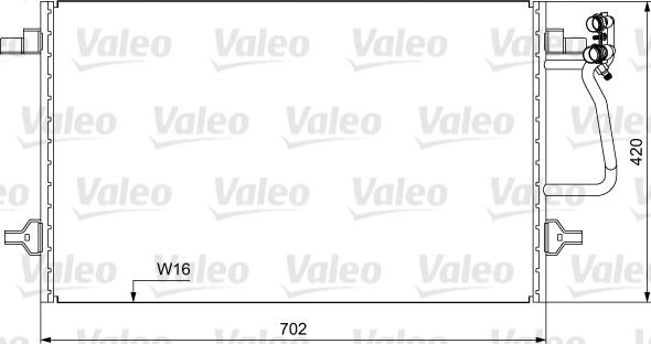 VALEO 814030 - Конденсатор, кондиціонер autocars.com.ua