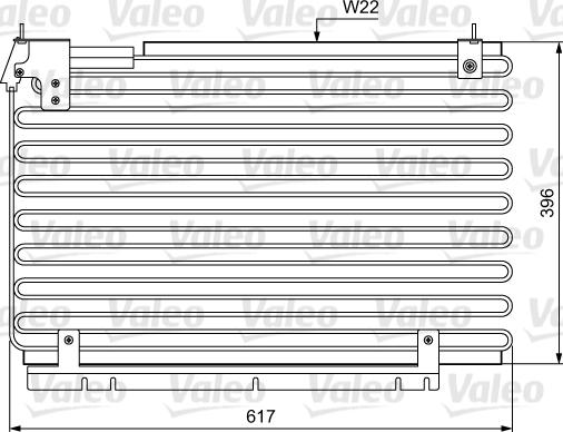 Valeo 814034 - Конденсатор, кондиціонер autocars.com.ua