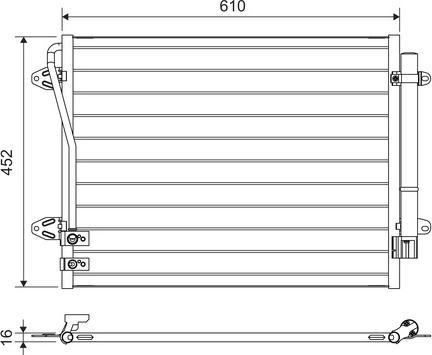 Valeo 814039 - Конденсатор кондиционера avtokuzovplus.com.ua